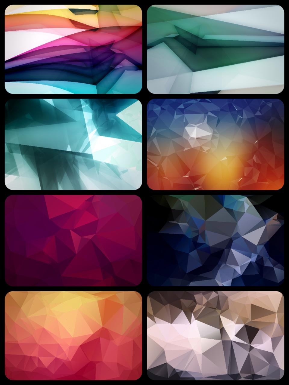 图片[8]-PS晶体多边形几何背景菱形色块炫酷背景高清美工海报JPG图片素材-设计猿