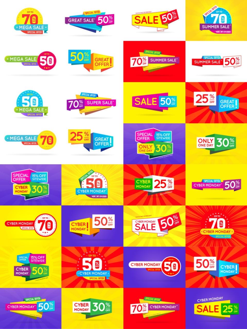 图片[2]-国外电商促销活动打折降价标志图标PNG免扣PSD源文件AI矢量PS素材-设计猿