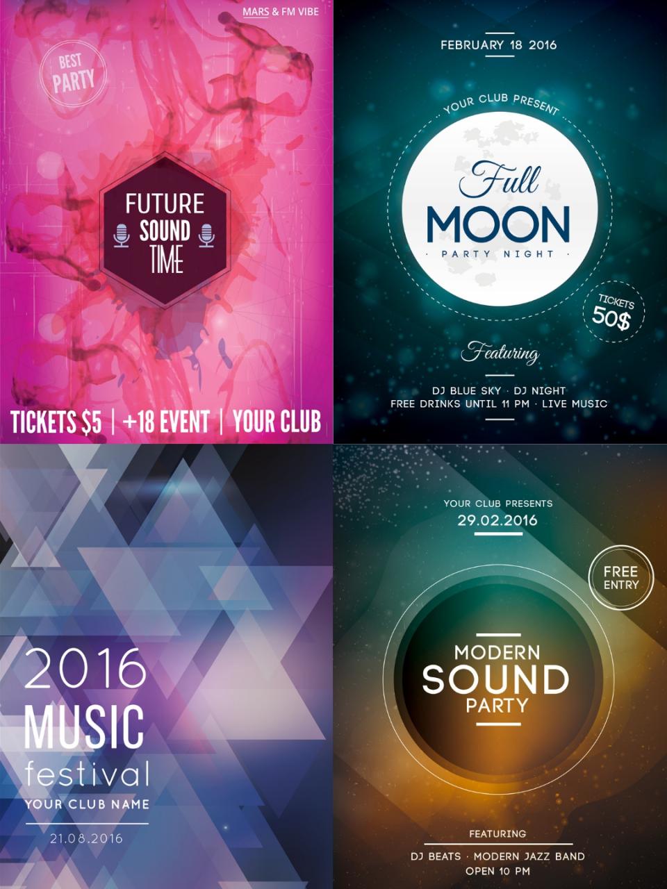 图片[4]-夜店Party音乐舞会节日活动社团招新海报PSD模板AI矢量设计素材-设计猿