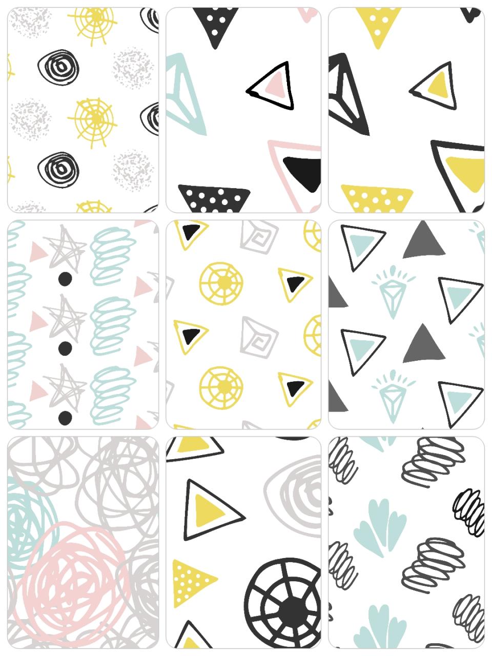 图片[6]-清新淡雅可爱手绘嘈杂涂鸦风平铺背景图案PNG免扣AI矢量设计素材-设计猿