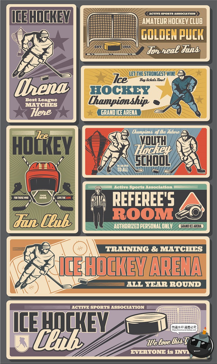 图片[1]-创意老式欧美复古做旧磨损手绘商品活动促销插画海报AI矢量图素材-设计猿