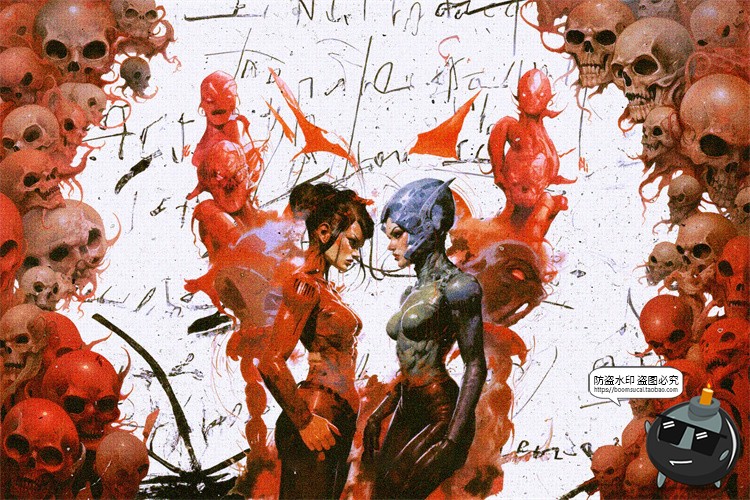 图片[7]-复古Y2K迷幻主义拼贴艺术恐怖奇幻科幻街头涂鸦剪贴画PNG免抠素材-设计猿