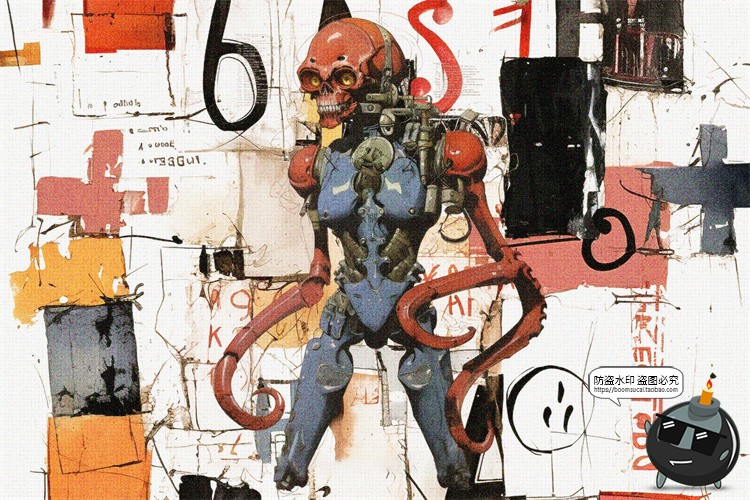 图片[9]-复古Y2K迷幻主义拼贴艺术恐怖奇幻科幻街头涂鸦剪贴画PNG免抠素材-设计猿