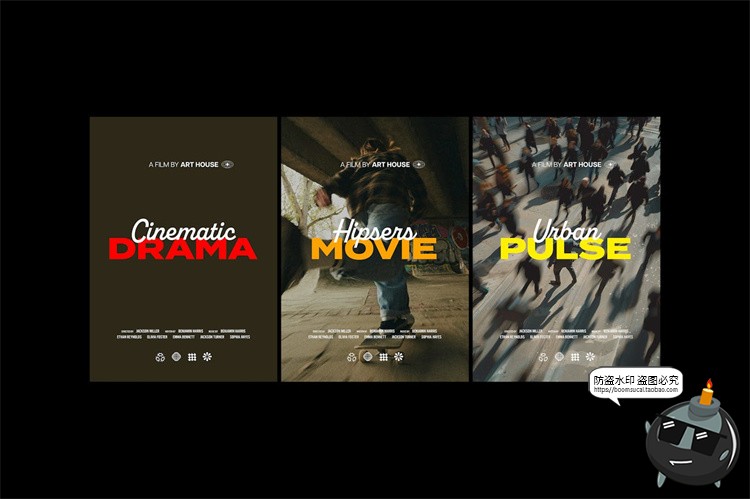 图片[2]-经典现代极简电影纪录片海报封面文案标题文字排版PSD模板PS素材-设计猿