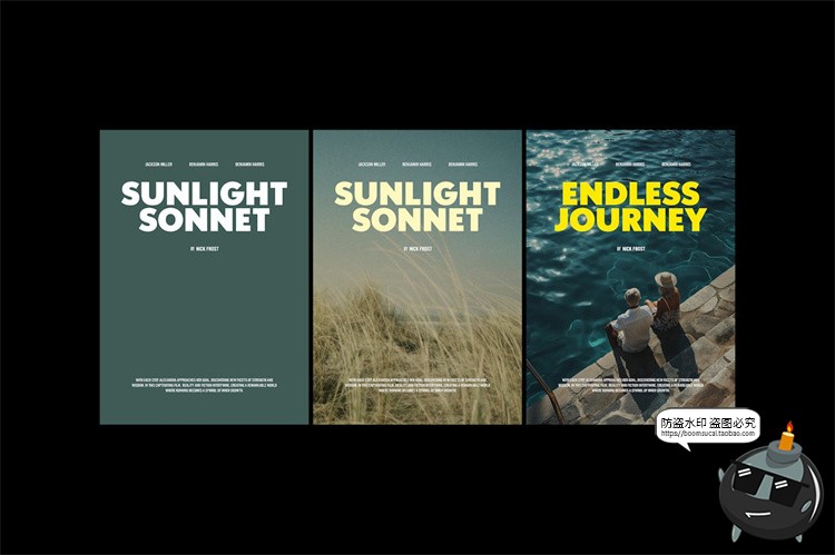 图片[3]-经典现代极简电影纪录片海报封面文案标题文字排版PSD模板PS素材-设计猿