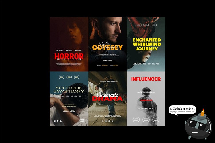 图片[7]-经典现代极简电影纪录片海报封面文案标题文字排版PSD模板PS素材-设计猿