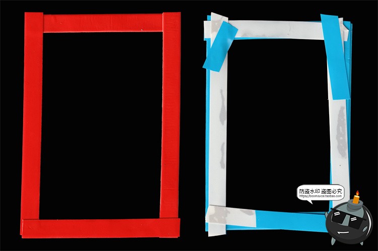 图片[5]-牛皮纸板撕纸涂鸦胶带照片海报边框相框PNG免扣图片手账美工素材-设计猿