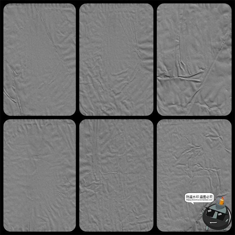 图片[4]-复古做旧粗糙褶皱折痕纹理肌理海报叠加背景图片后期合成PNG素材-设计猿