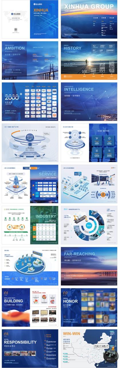 图片[1]-36页公司企业历程品牌介绍产品宣传画册手册排版AI矢量模板素材-设计猿