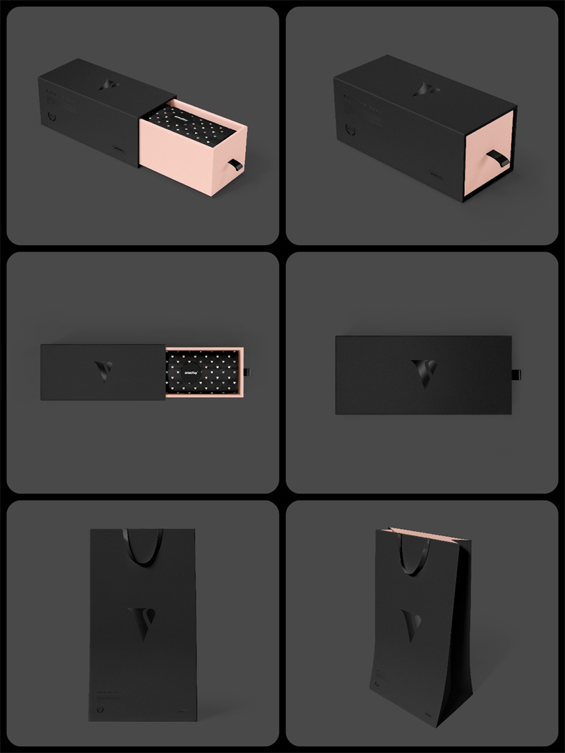 图片[1]-精致礼品盒礼盒礼物包装手提袋包装模型贴图文创样机PSD模板素材-设计猿