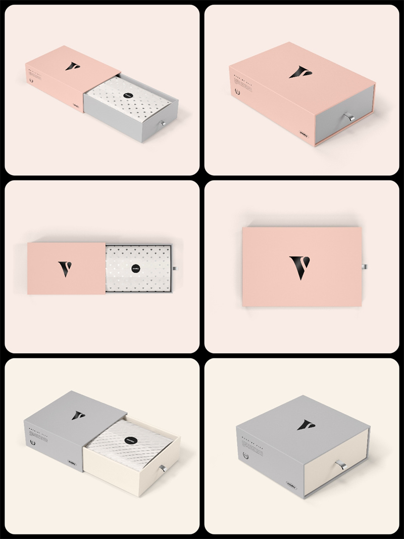 图片[4]-精致礼品盒礼盒礼物包装手提袋包装模型贴图文创样机PSD模板素材-设计猿