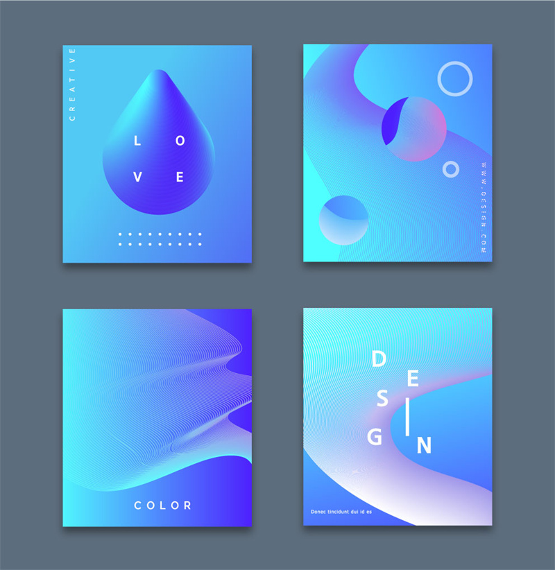 图片[6]-时尚创意彩色清新渐变蒸汽波几何抽象H5海报背景模板Ai矢量素材-设计猿