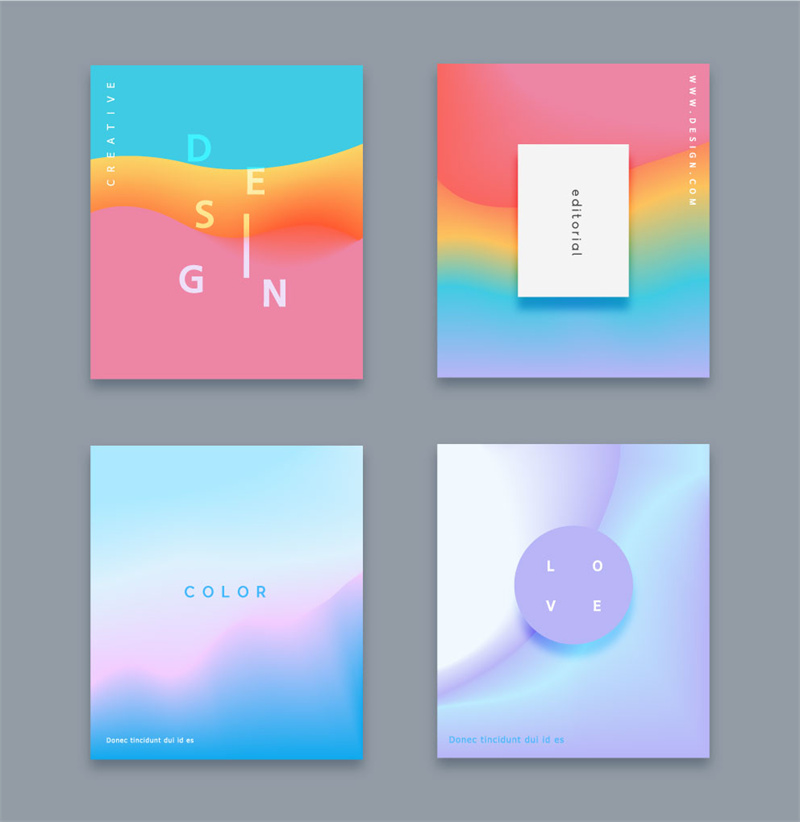 图片[10]-时尚创意彩色清新渐变蒸汽波几何抽象H5海报背景模板Ai矢量素材-设计猿