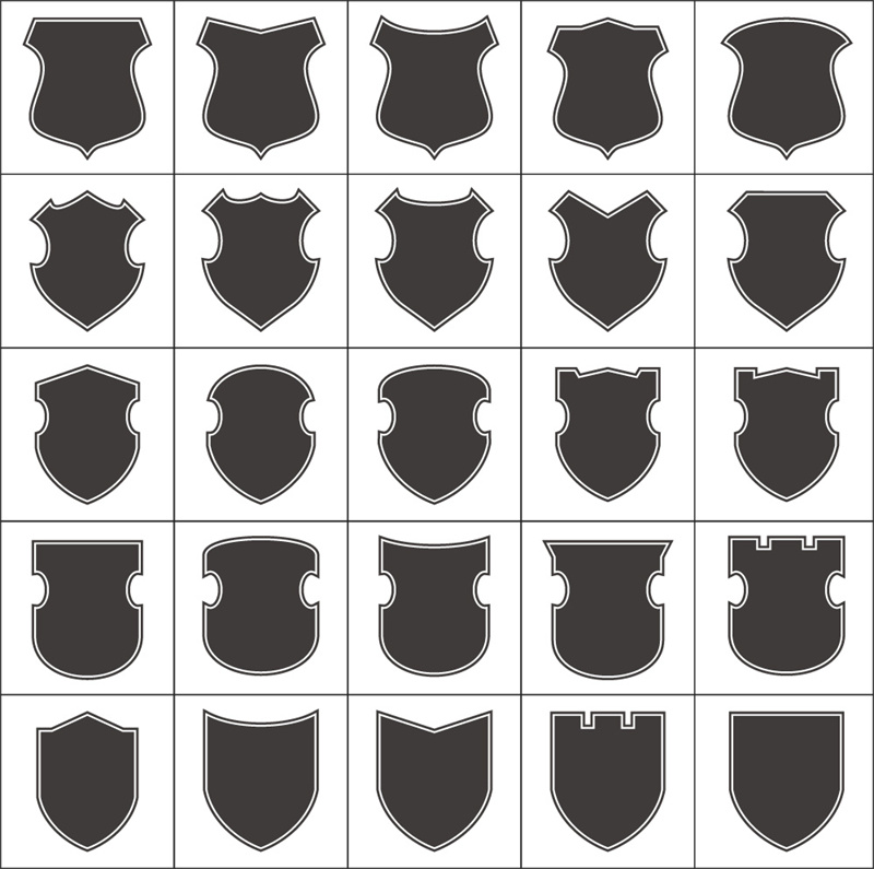 图片[4]-徽章盾牌背景剪影黑色元素LOGO图标标志PS免抠PNG设计AI矢量素材-设计猿