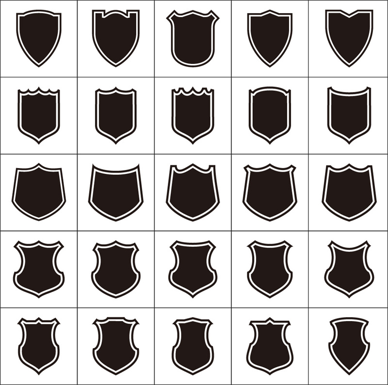 图片[5]-徽章盾牌背景剪影黑色元素LOGO图标标志PS免抠PNG设计AI矢量素材-设计猿