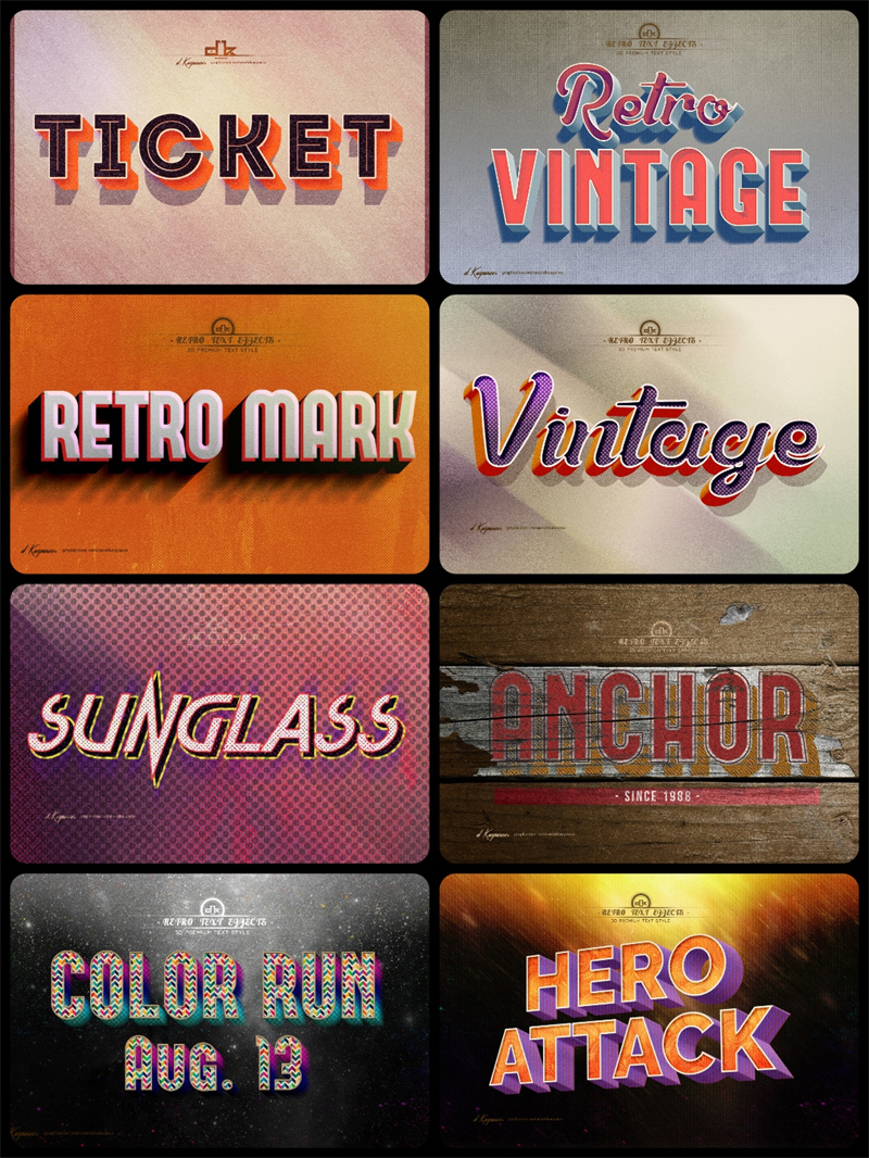 图片[4]-怀旧复古老年字抽象3D质感特效字一键生成PSD模板ASL样式PS素材-设计猿