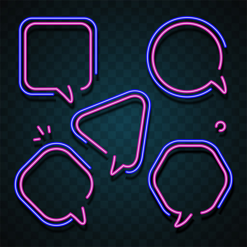 图片[3]-霓虹灯边框荧光电子科技炫光LED灯管光效背景PSD模板AI矢量PS素材-设计猿