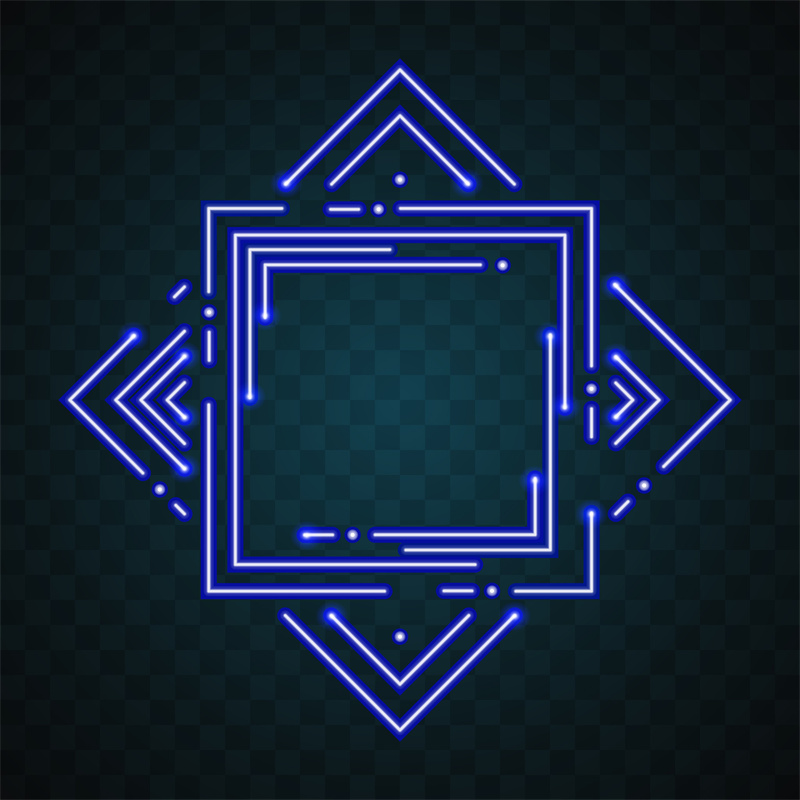 图片[5]-霓虹灯边框荧光电子科技炫光LED灯管光效背景PSD模板AI矢量PS素材-设计猿