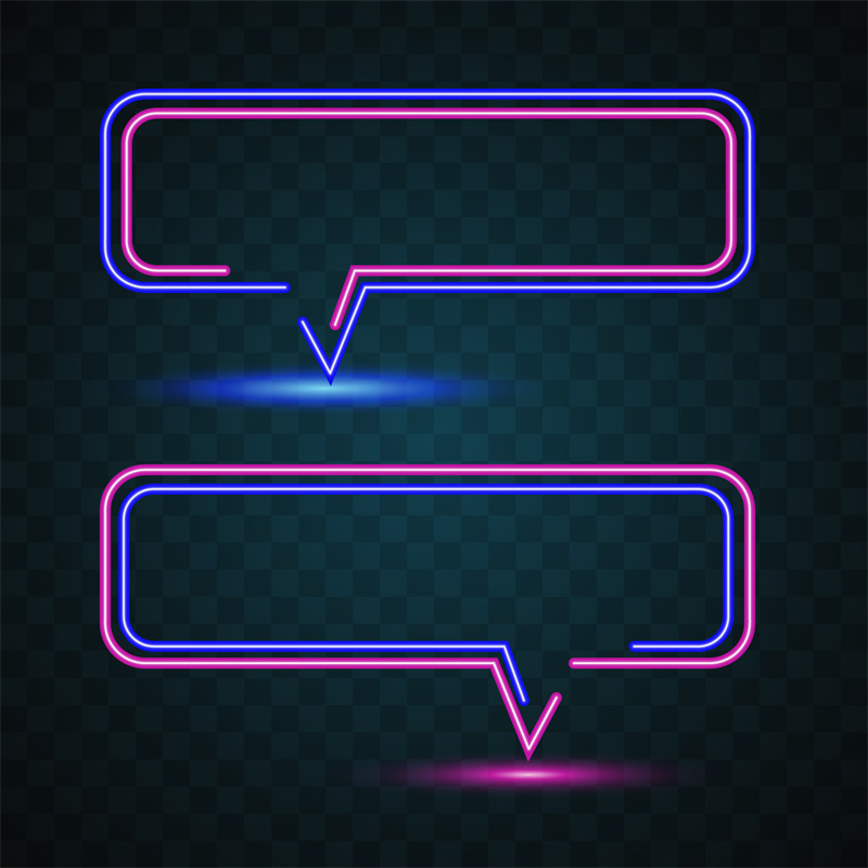图片[8]-霓虹灯边框荧光电子科技炫光LED灯管光效背景PSD模板AI矢量PS素材-设计猿
