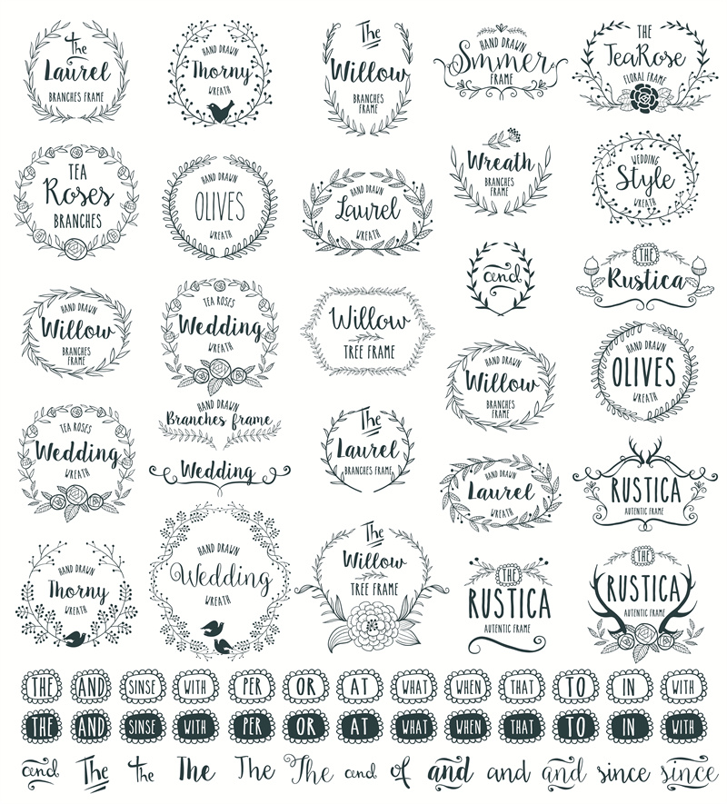 图片[7]-简约欧式复古线条边框花纹LOGO角框图标花边分割线AI矢量PS素材-设计猿