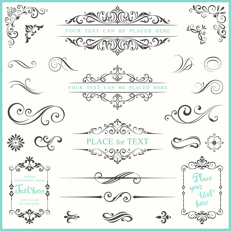 图片[12]-简约欧式复古线条边框花纹LOGO角框图标花边分割线AI矢量PS素材-设计猿