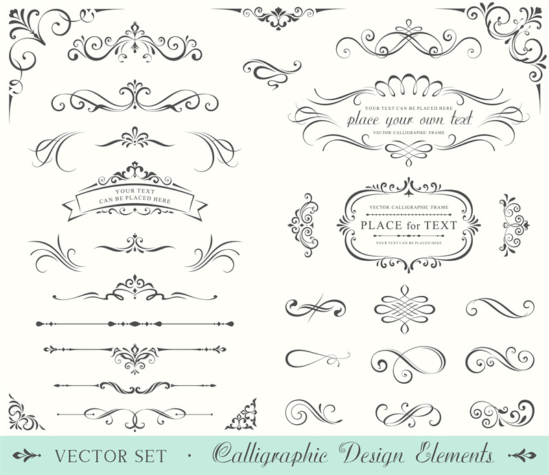 图片[15]-简约欧式复古线条边框花纹LOGO角框图标花边分割线AI矢量PS素材-设计猿