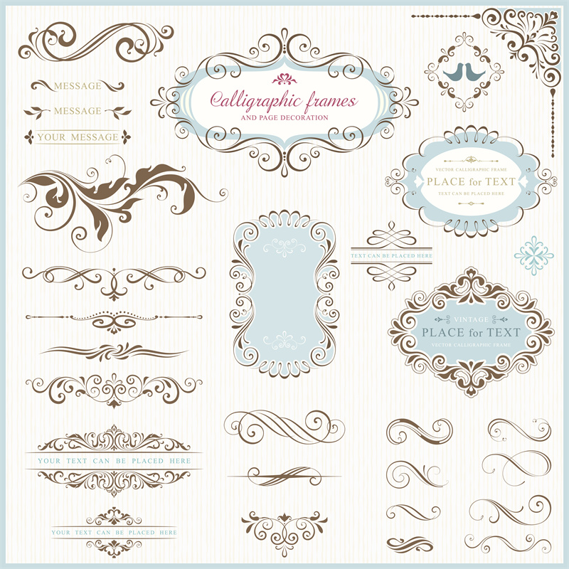 图片[21]-简约欧式复古线条边框花纹LOGO角框图标花边分割线AI矢量PS素材-设计猿