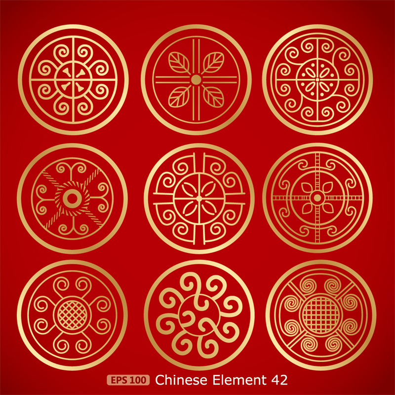 图片[2]-中国传统古典剪纸花纹图案底纹理印刷新年元素背景图AI矢量素材-设计猿