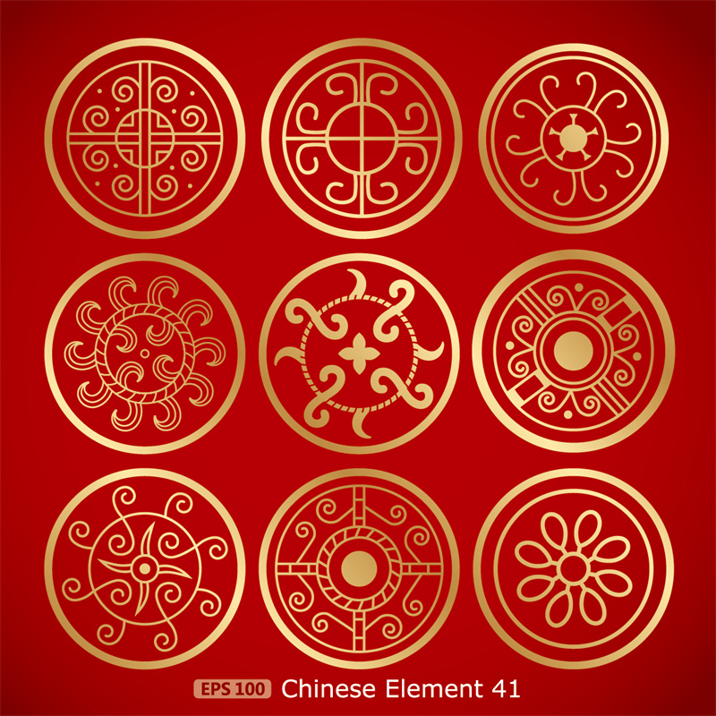 图片[3]-中国传统古典剪纸花纹图案底纹理印刷新年元素背景图AI矢量素材-设计猿