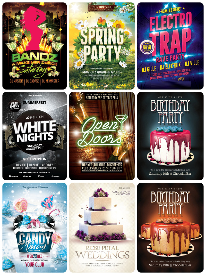 图片[4]-欧美炫酷光效音乐会演唱会展架PS源文件分层海报PSD模板素材合集-设计猿