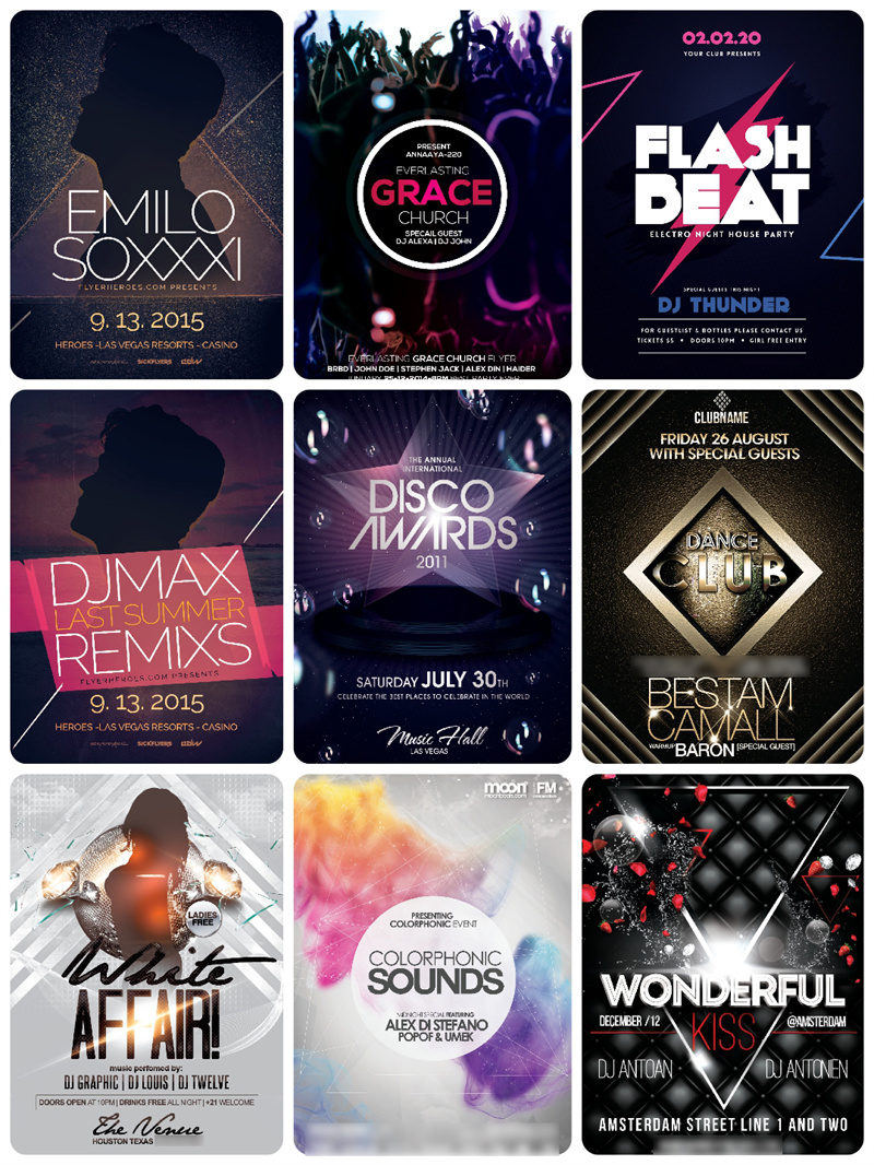 图片[11]-欧美炫酷光效音乐会演唱会展架PS源文件分层海报PSD模板素材合集-设计猿