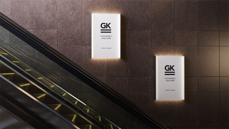 图片[3]-地铁电梯扶梯楼梯海报贴图模板样机灯箱VI广告LOGO效果图PSD素材-设计猿