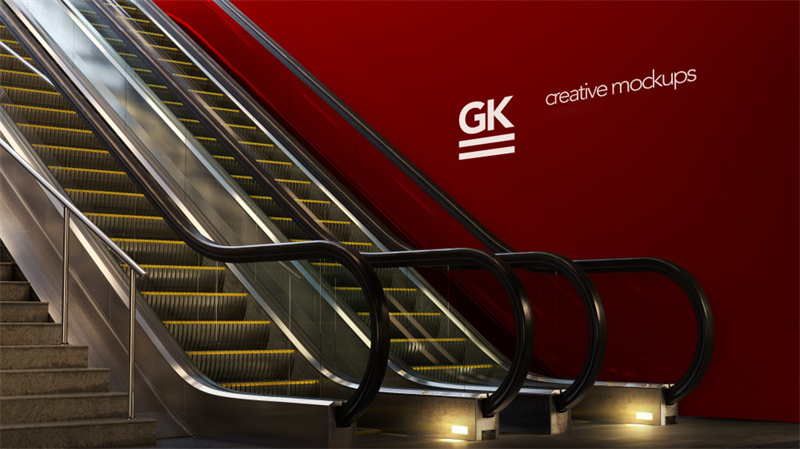 图片[5]-地铁电梯扶梯楼梯海报贴图模板样机灯箱VI广告LOGO效果图PSD素材-设计猿