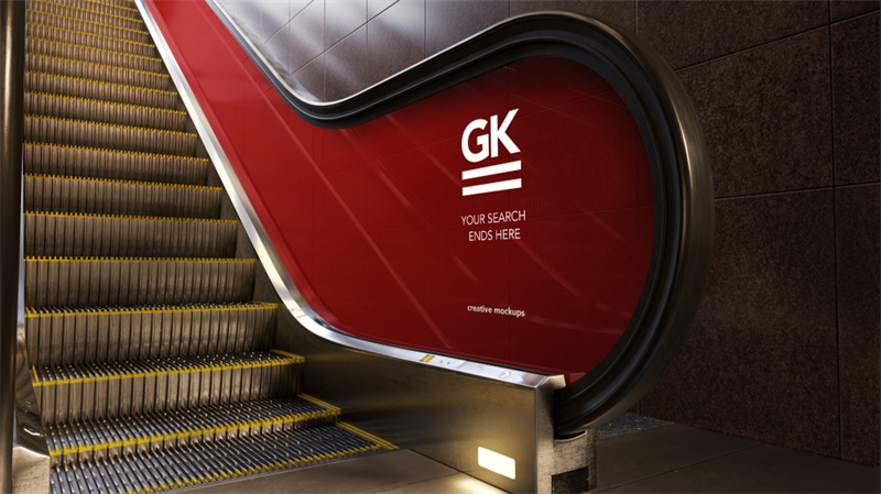 图片[6]-地铁电梯扶梯楼梯海报贴图模板样机灯箱VI广告LOGO效果图PSD素材-设计猿