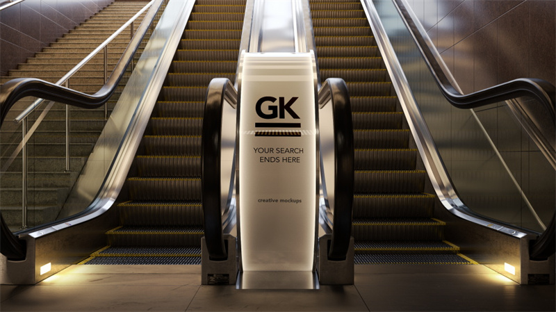 图片[7]-地铁电梯扶梯楼梯海报贴图模板样机灯箱VI广告LOGO效果图PSD素材-设计猿