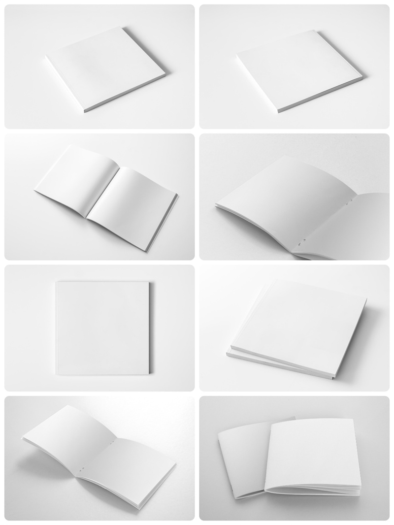 图片[6]-画册智能贴图文创样机模板方形精装宣传册PSD硬壳书籍设计效果图-设计猿