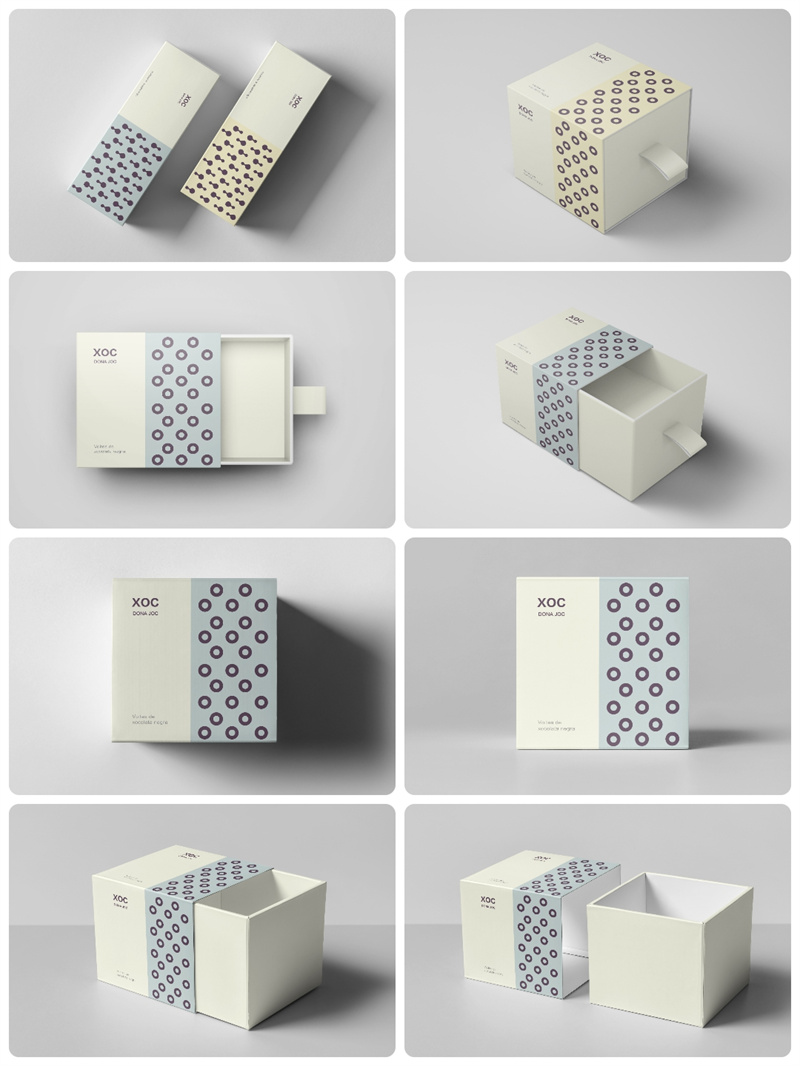 图片[2]-礼品奢侈品糖果巧克力包装盒vi设计贴图文创样机素材PSD模板-设计猿