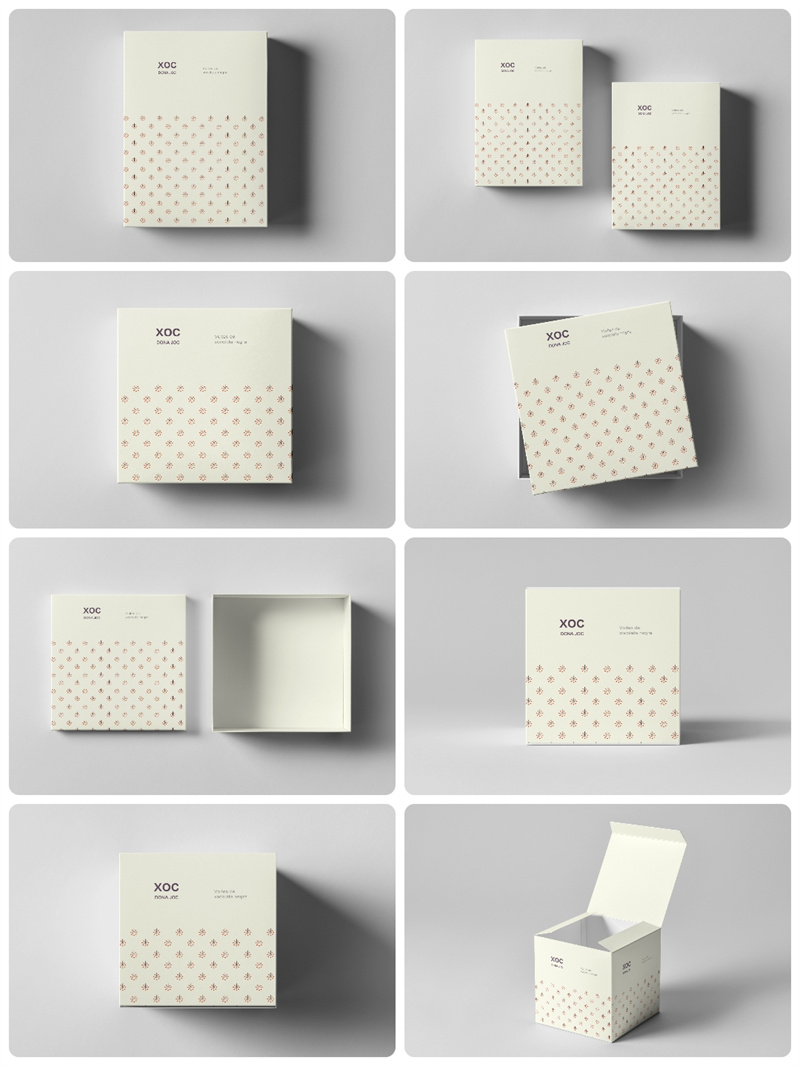 图片[4]-礼品奢侈品糖果巧克力包装盒vi设计贴图文创样机素材PSD模板-设计猿