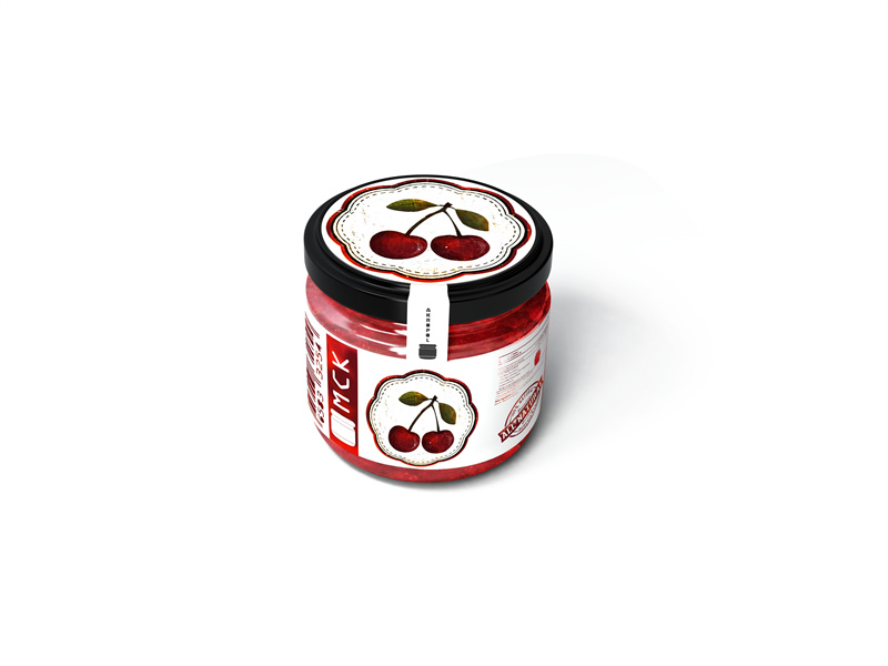 图片[2]-辣椒酱果酱蜂蜜食品包装瓶子调味品酱料玻璃瓶 PSD贴图样机模板-设计猿