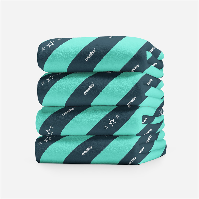 图片[1]-品牌浴巾毛巾图案vi设计logo效果图展示智能贴图样机文创模板素材-设计猿