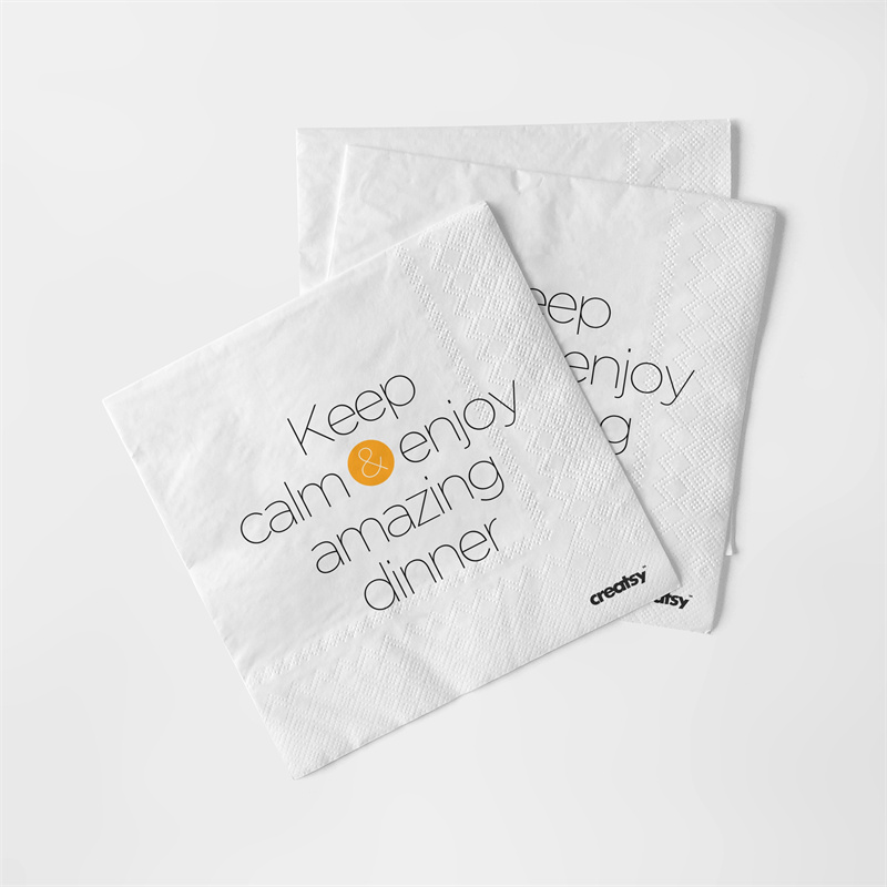 图片[1]-餐巾纸餐厅纸巾VI设计提案品牌展示智能贴图文创样机PSD模板素材-设计猿