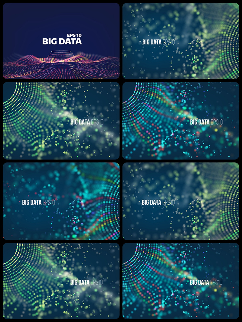 图片[2]-科技分子粒子抽象未来抽象智能海报背景图案平面设计Ai矢量素材-设计猿