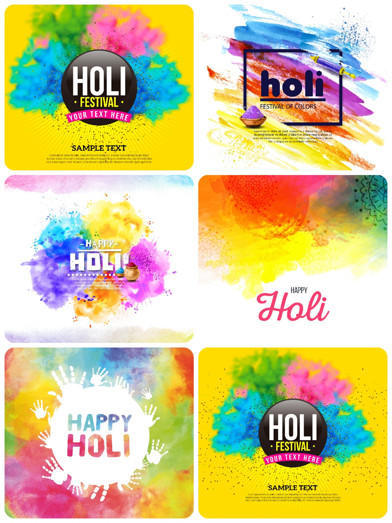 图片[3]-泼墨水彩晕染颜料涂鸦PSD分层稿AI矢量海报模板广告平面设计素材-设计猿