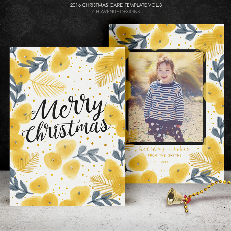 图片[3]-圣诞节冬季贺卡礼品小卡片照片明信片设计排版PSD模板PS素材合集-设计猿