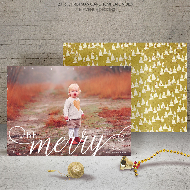 图片[9]-圣诞节冬季贺卡礼品小卡片照片明信片设计排版PSD模板PS素材合集-设计猿