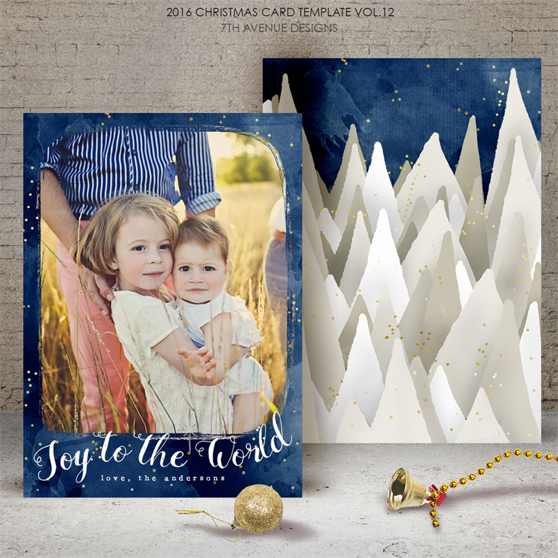 图片[12]-圣诞节冬季贺卡礼品小卡片照片明信片设计排版PSD模板PS素材合集-设计猿