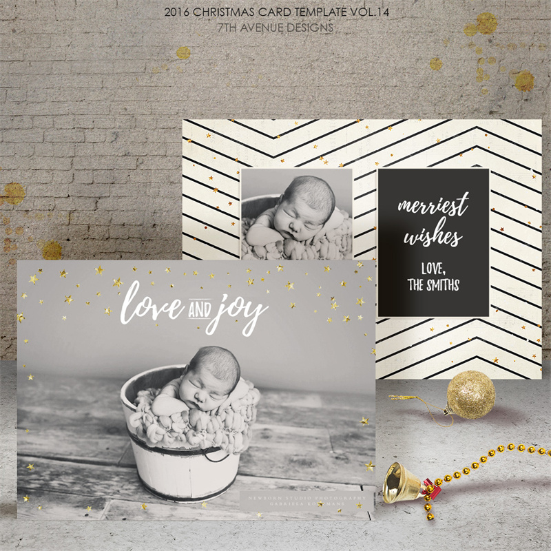 图片[14]-圣诞节冬季贺卡礼品小卡片照片明信片设计排版PSD模板PS素材合集-设计猿