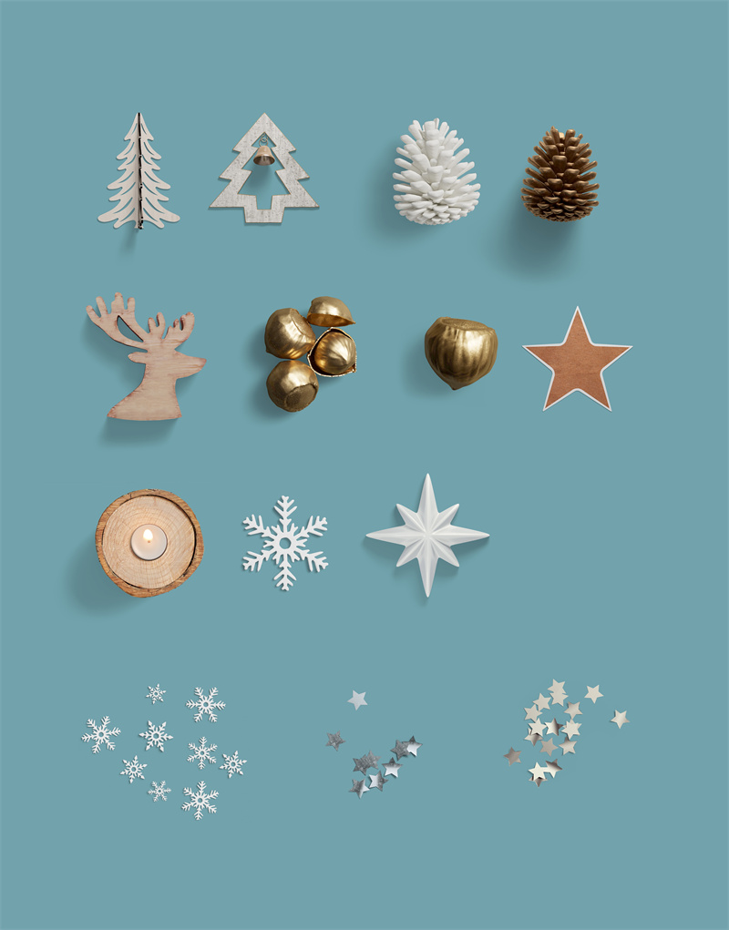 图片[3]-圣诞节冬季海报场景元素广告bnner时尚卡通排版设计PS素材合集包-设计猿