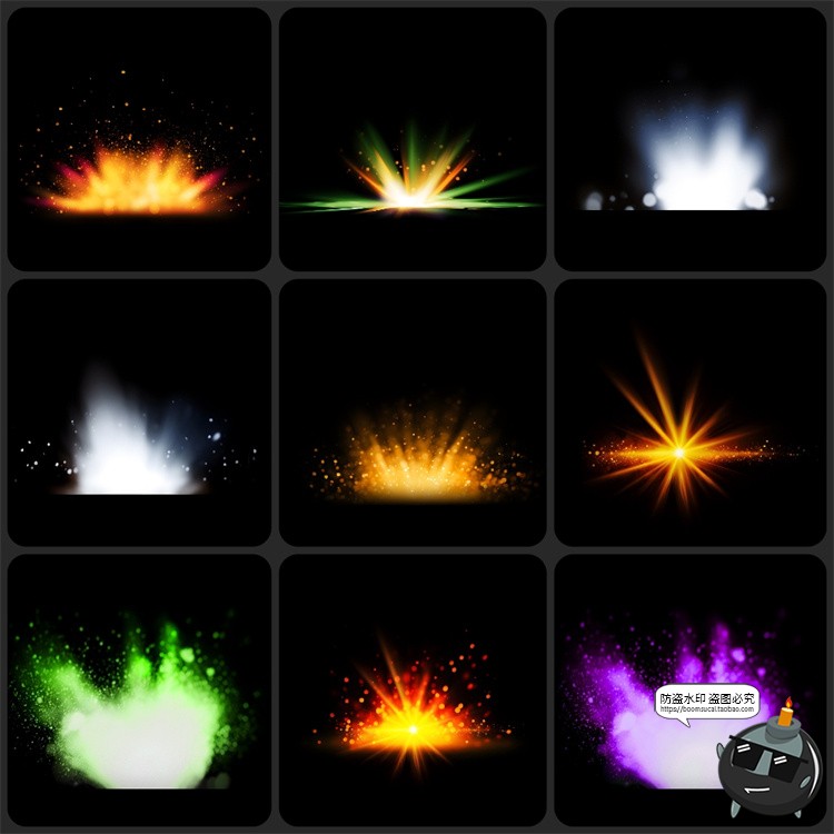 图片[1]-神奇灯光闪光魔法圣诞照片摄影叠加后期合成特效PNG免抠图片素材-设计猿