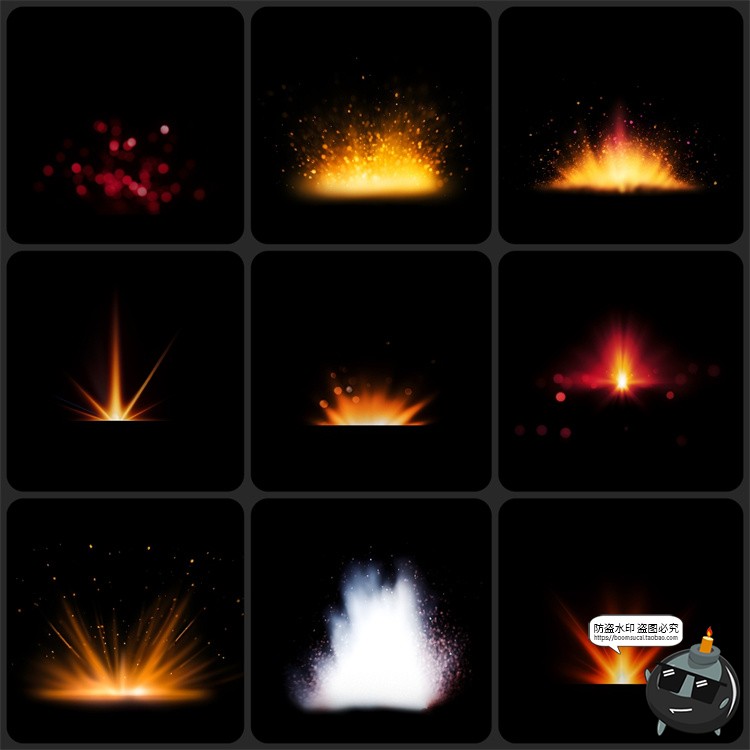 图片[2]-神奇灯光闪光魔法圣诞照片摄影叠加后期合成特效PNG免抠图片素材-设计猿